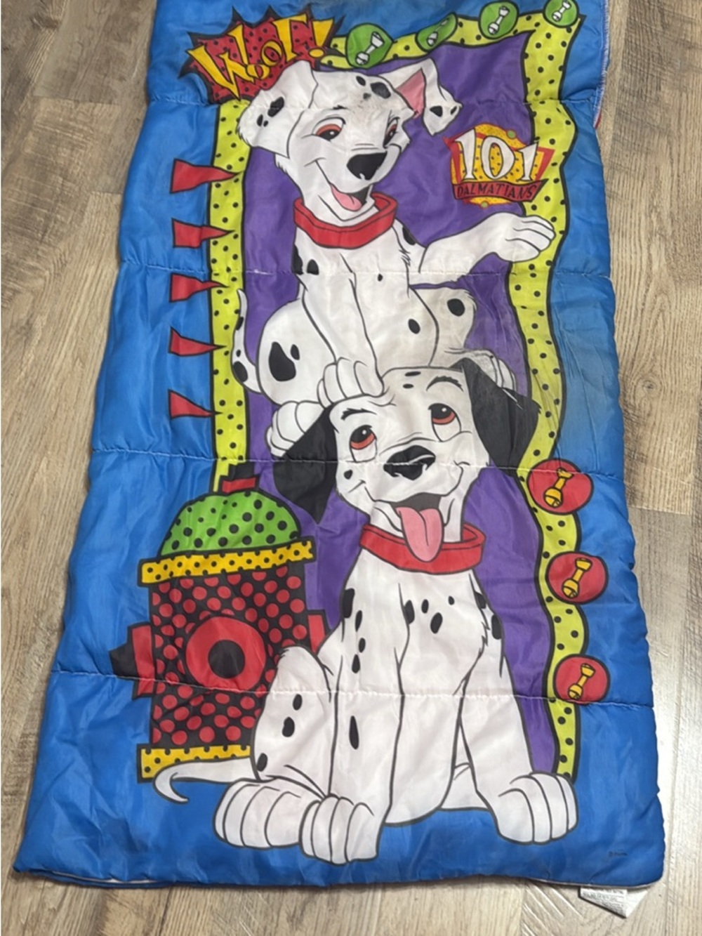 Disney 101 Dalmatians Blue Purple Kids Sleeping Bag